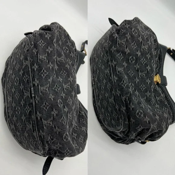 ❌SOLD❌Authentic NEW Louis Vuitton monogram black denim XS Mahina - Picture 13 of 17
